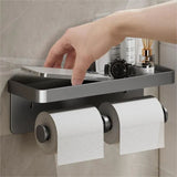SilverLux - Multifunctionele wc rolhouder - Azora